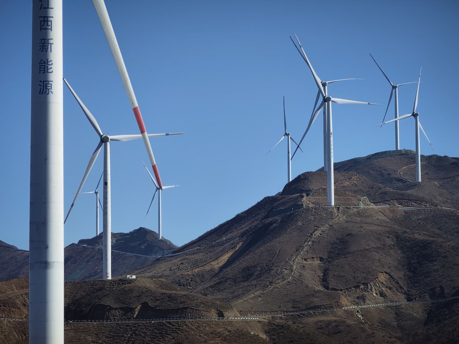 Wind turbines in Jiangxi, China. (Photo: Unsplash)