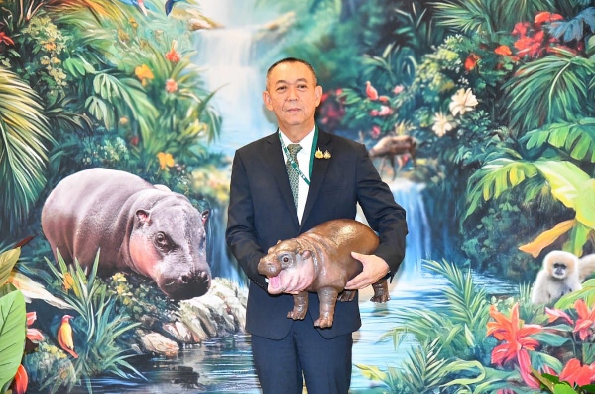 The Thailand Pavilion at COP29 features climate initiatives, activities, and souvenirs inspired by baby pygmy hippo "Moo Deng". (Photo: Thai government website)