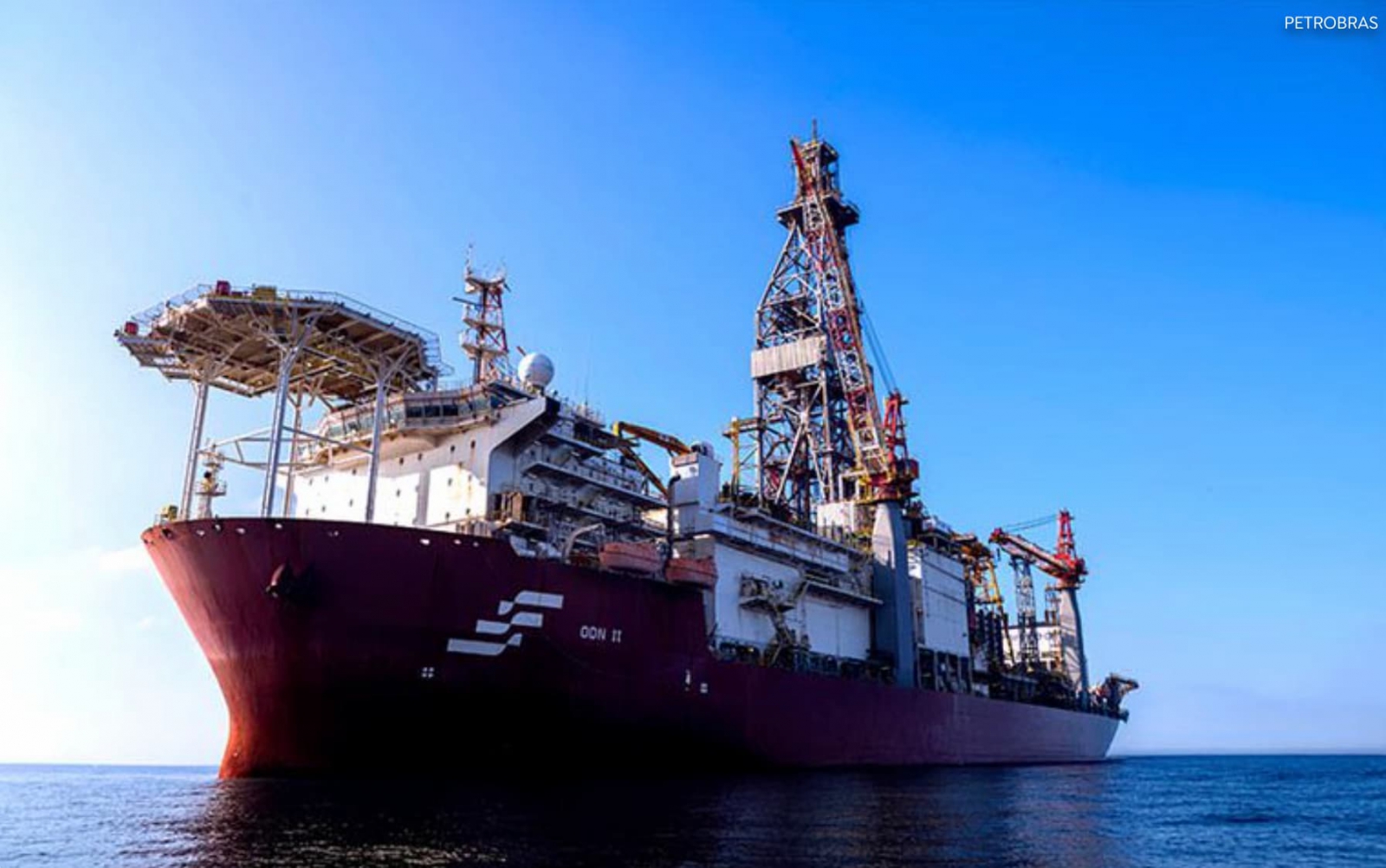 The NS-42 drilling rig, already at the Morpho well, is set to begin drilling immediately. Image courtesy of Petrobras.