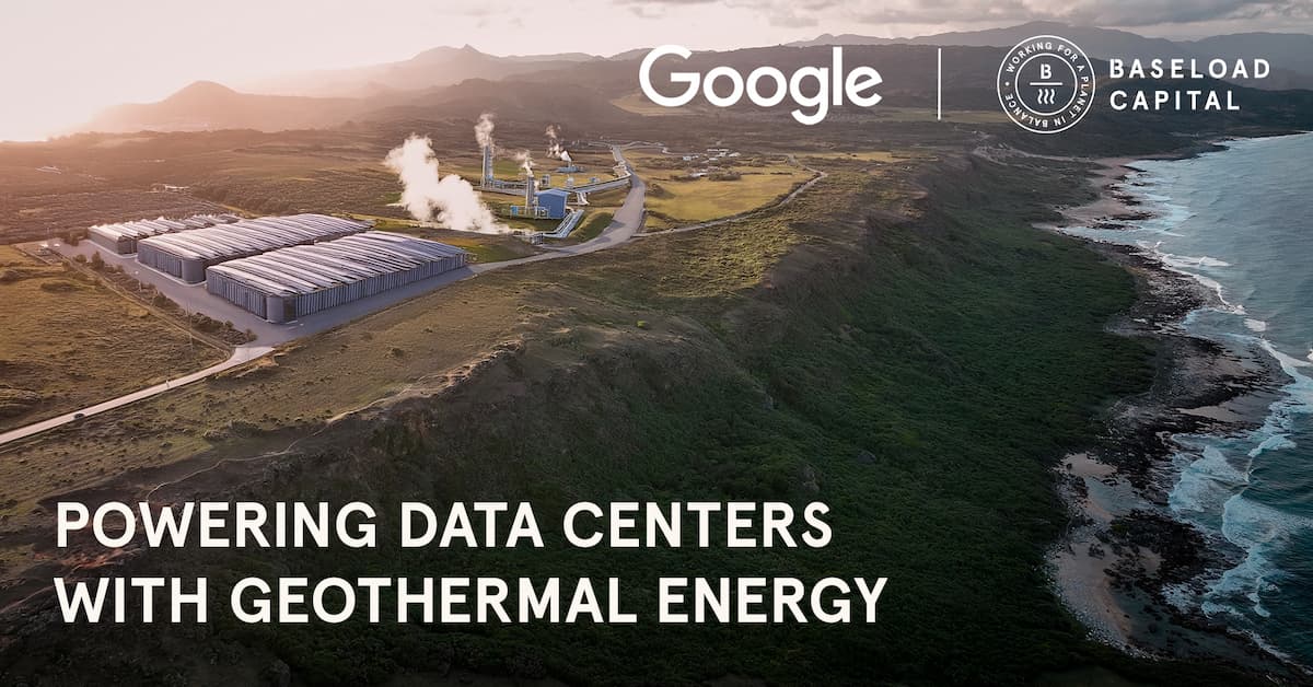 倍速羅得Google簽署台灣企業地熱能購電協議（CPPA），為資料中心提供24小時潔淨能源。（圖片來源：倍速羅得）