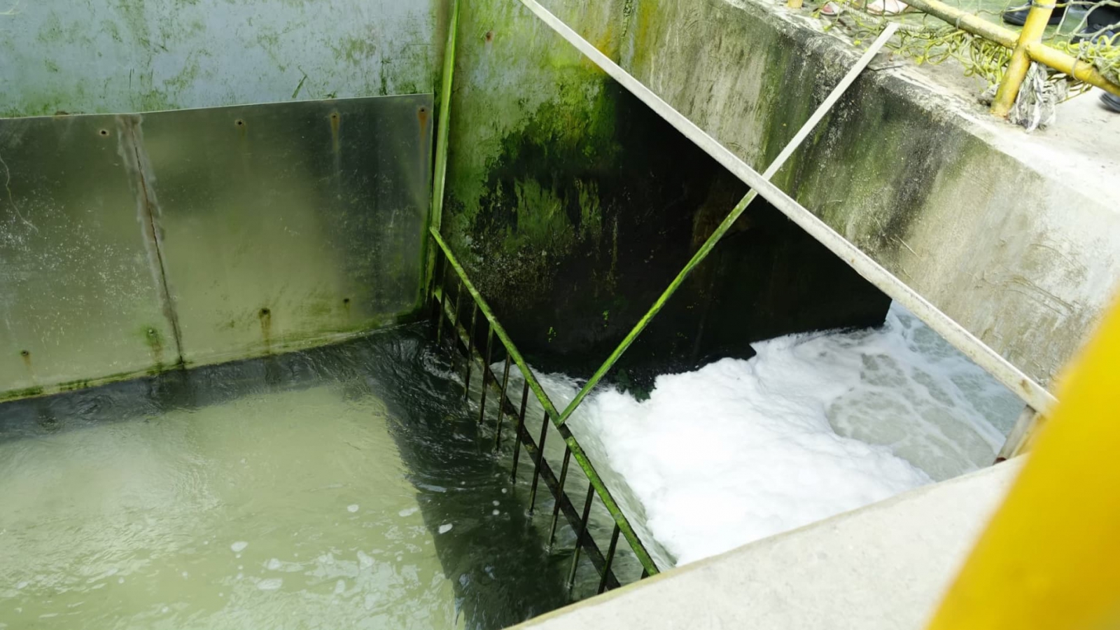 中科污水處理廠放流渠。（圖片來源：台灣小水力綠能產業聯盟）