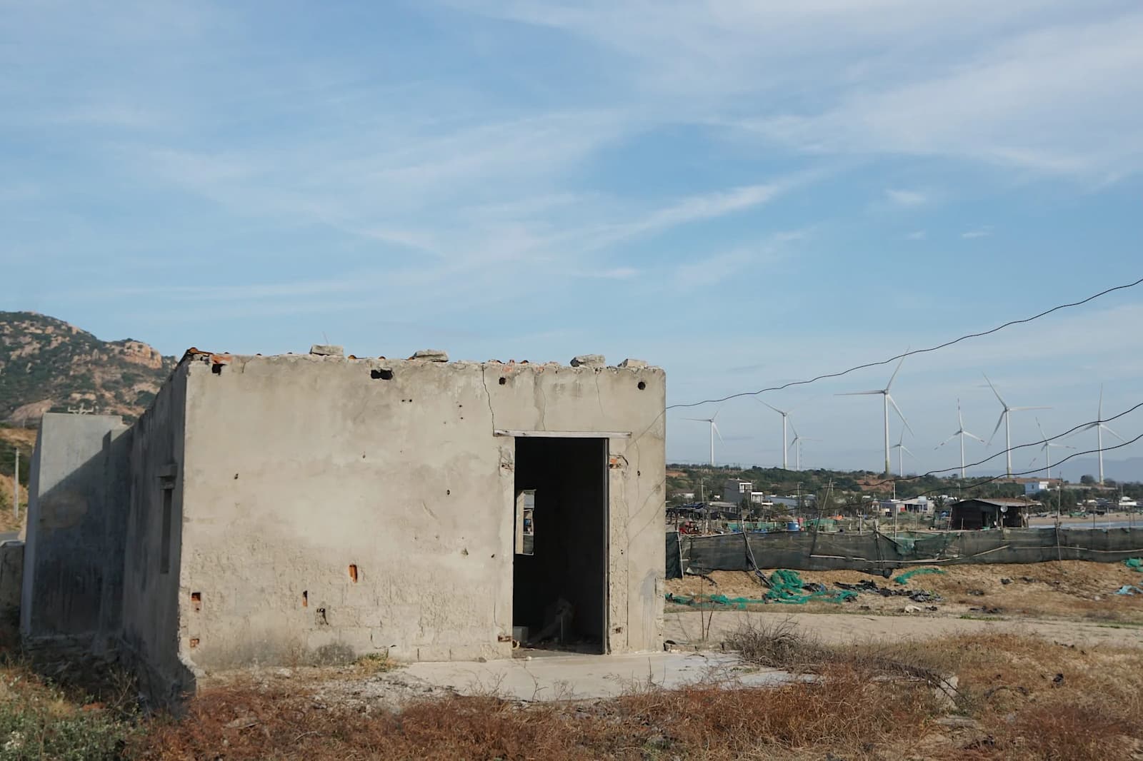A dismantled snail farm in Vinh Tuong, south-central Vietnam. The country has designated this village as the site of its first nuclear power plant, necessitating the resettlement of over 2,000 people (Image: Minh Tran)