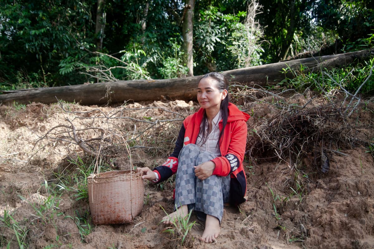Lifelong Chumnoab resident and elected local official Rim Sao Si complained that the Southern Cardamom REDD+ project has placed undue restrictions on her community’s way of life. Image by Gerald Flynn / Mongabay.