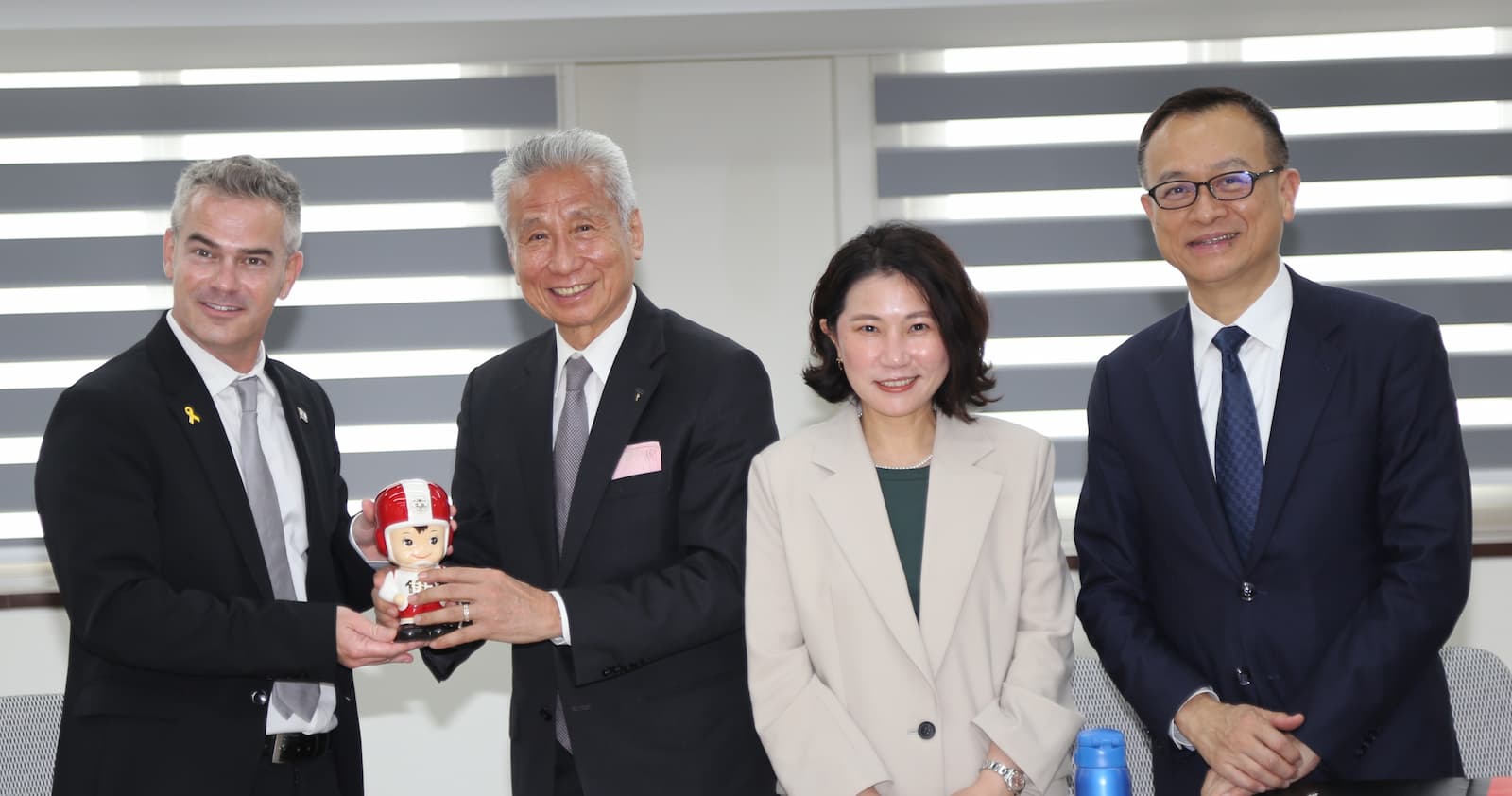 大同董事長王光祥、總經理沈柏延今接待以色列國會訪問團。