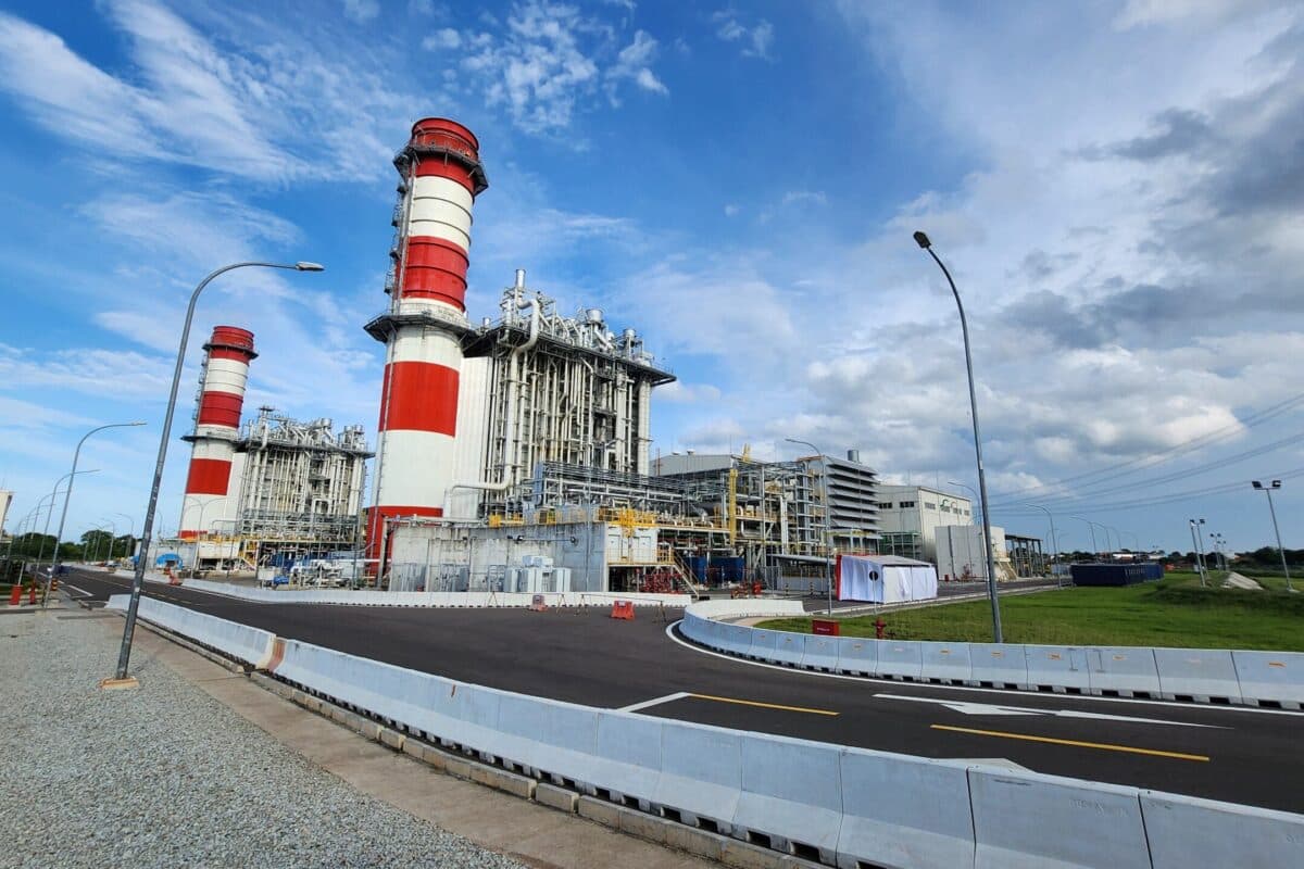 The Java-1 Steam Gas Power Plant or PLTGU in Karawang, the largest integrated power plant in Southeast Asia.