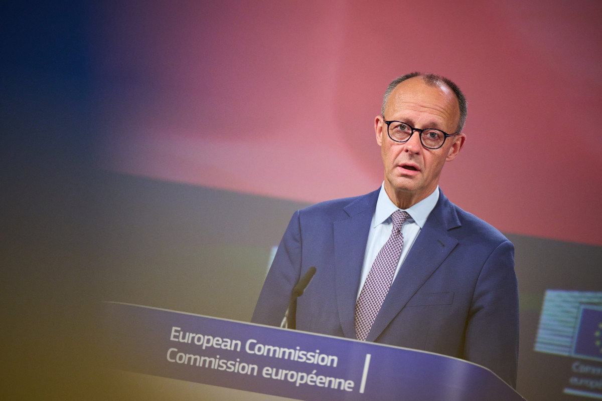 Chancellor Merz at his first visit of the European Commission in Brussels. Photo: European Commission