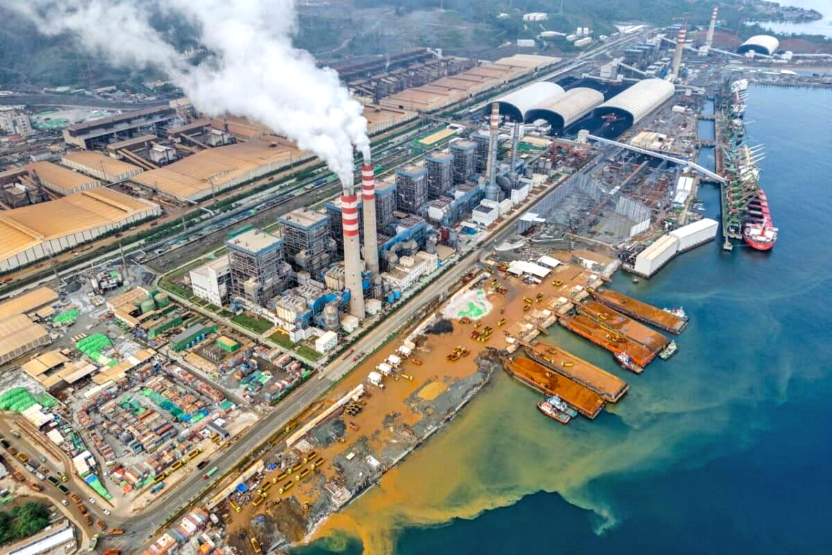 The IWIP industrial area, which has been tied to mercury and arsenic exposure. Image by Garry Latulung.