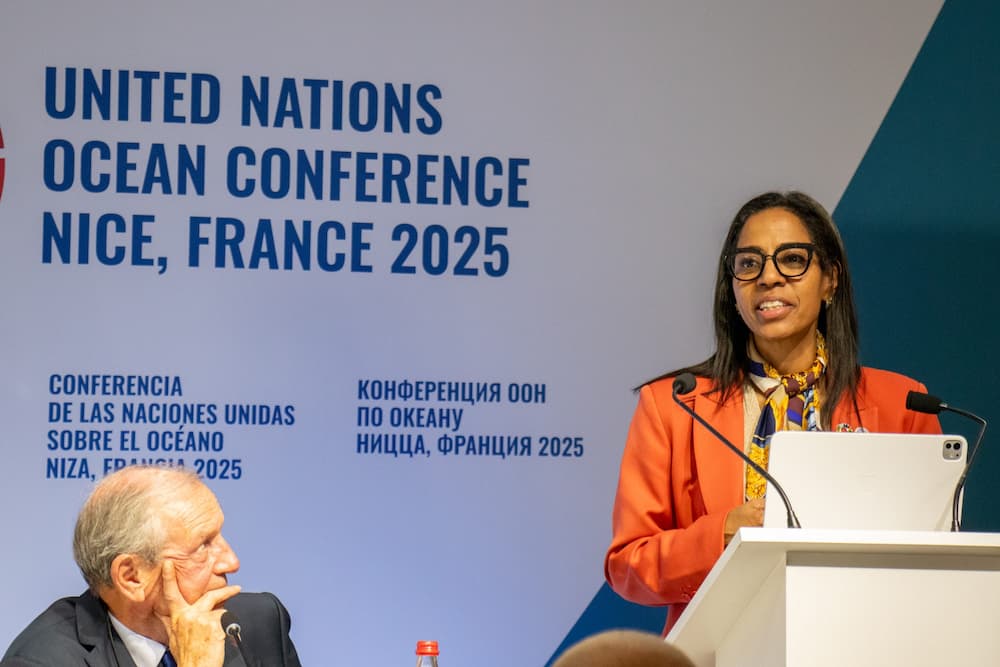 Leticia Carvalho, secretary general of the International Seabed Authority, was among the speakers at the conference (Image: Regina Lam)