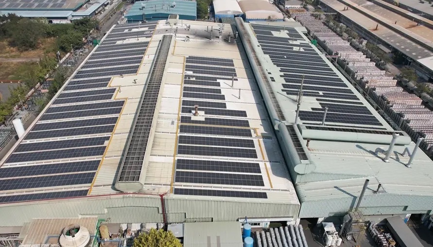 Maxion Wheels’ Saraburi plant in Thailand has 4.66 MW of on-site solar capacity, making it the company’s first aluminum wheel facility globally to adopt solar generation. (Photo: Maxion Wheels)