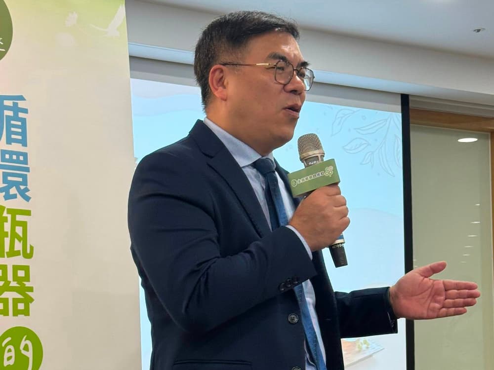 環境部長彭啓明表示，預計最快本月底預告「資源循環推動法」，其中包含推動綠色台灣品牌。攝影：蕭紫菡