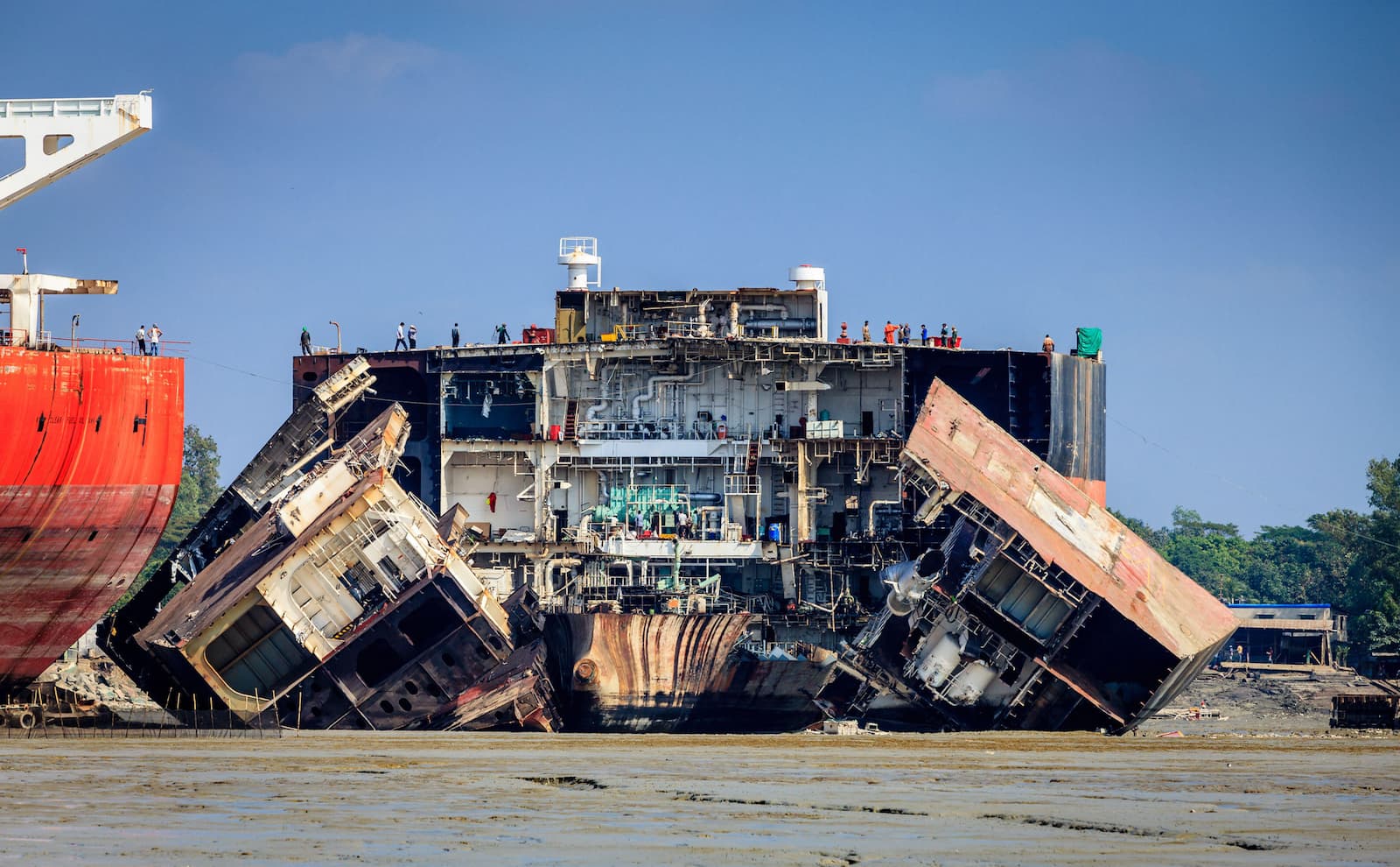 Old ships are a valuable source of steel but getting them to ship-breaking yards like this one in Chittagong, Bangladesh, is increasingly complicated by global politics and regulations (Image: Alexey Stiop / Alamy)