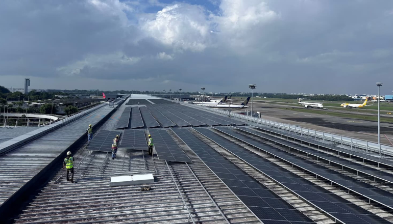 樟宜機場聯手吉寶集團 安裝新加坡最大屋頂太陽能