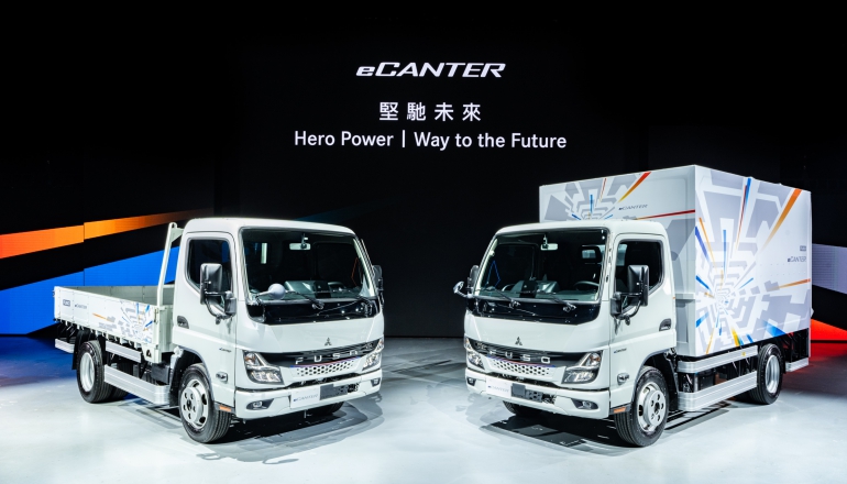 首輛純電輕型貨卡FUSO eCanter登台！黑貓成首批客戶，車子亮點一次看