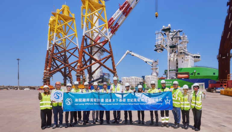 海龍計畫21座水下基礎全數交付!世紀風電揭4招解決成本上揚挑戰